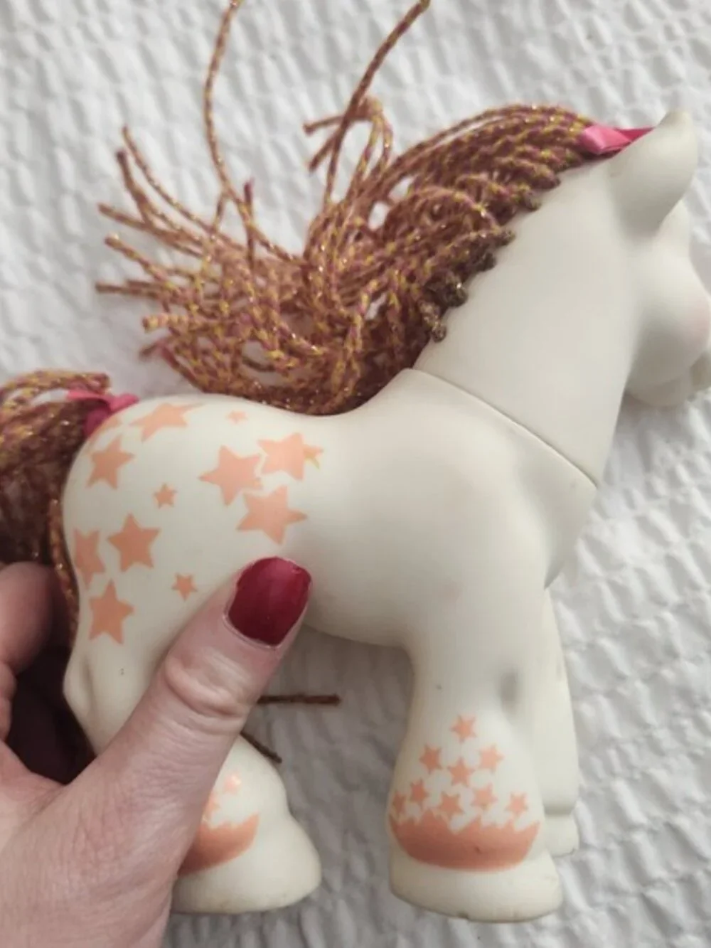 Vintage My Little Pony‎ G1 Galaxy Twinkle Eye Unicorn White Orange Stars 1992